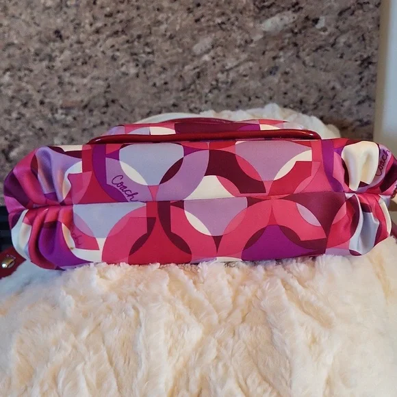 Coach Kalideoscope Pink Multicolor Geometric Shoulder Bag Crossbody 14736 - Picture 8 of 16